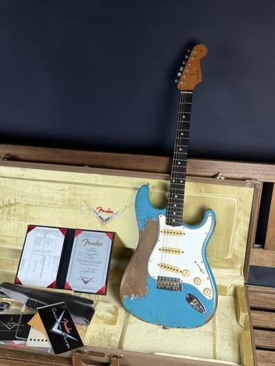 Fender 2023 Masterbuilt Jason Smith 62 Stratocaster Roasted Ultimate Relic Taos Turquoise